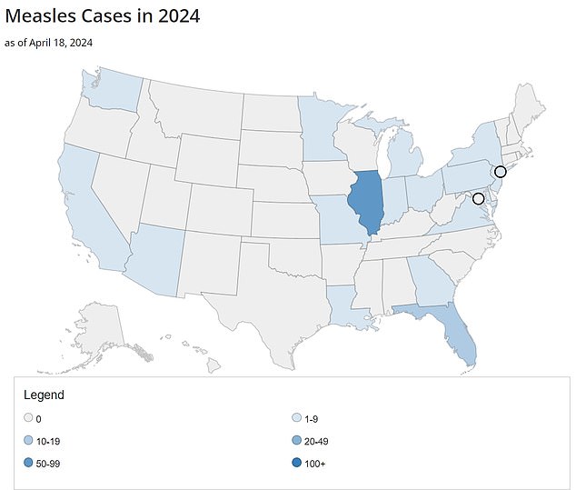 Chicago is at the epicenter of the measles outbreak in the US, with 64 cases recorded so far