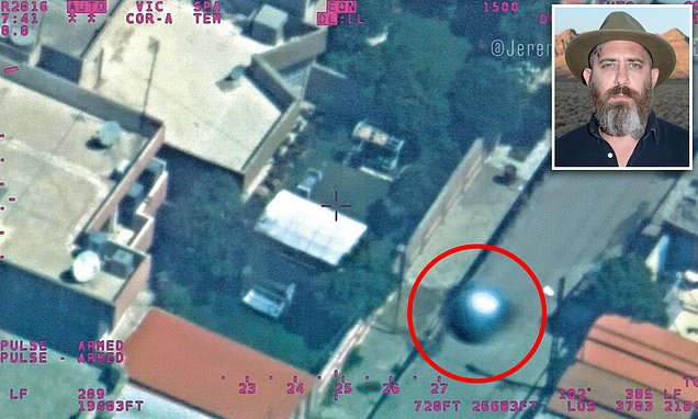 Image of 'UFO' flying over Iraq city is seen for the first time in classified briefing
